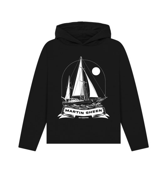 Black Printed Hoody