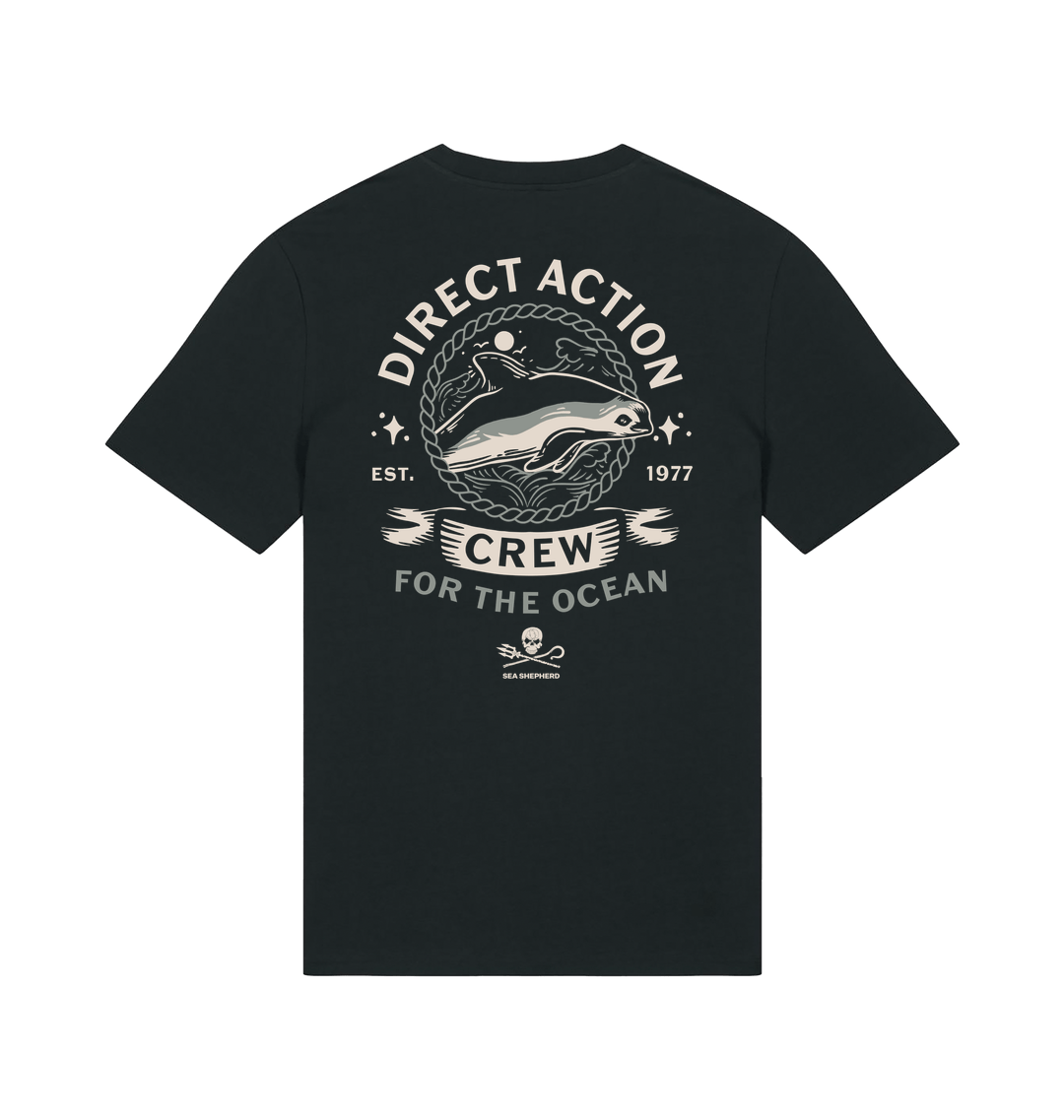 Black Printed T-shirt Back