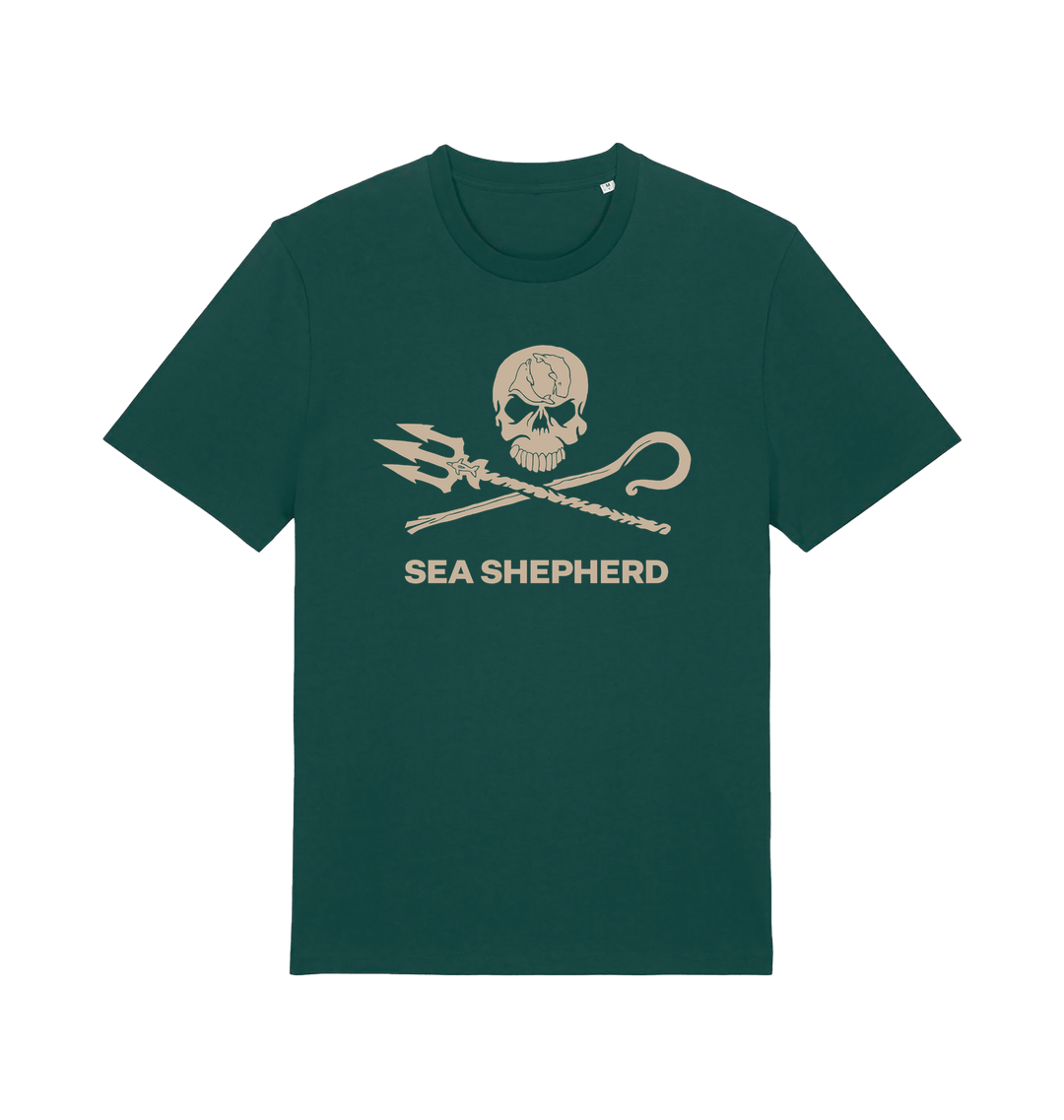 Glazed Green Printed T-shirt Front