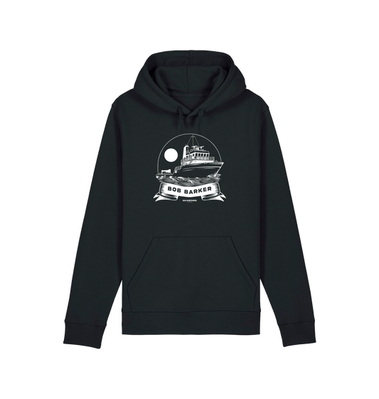 Black Printed Hoody Front