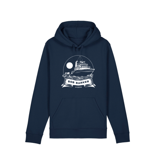 French Navy Printed Hoody