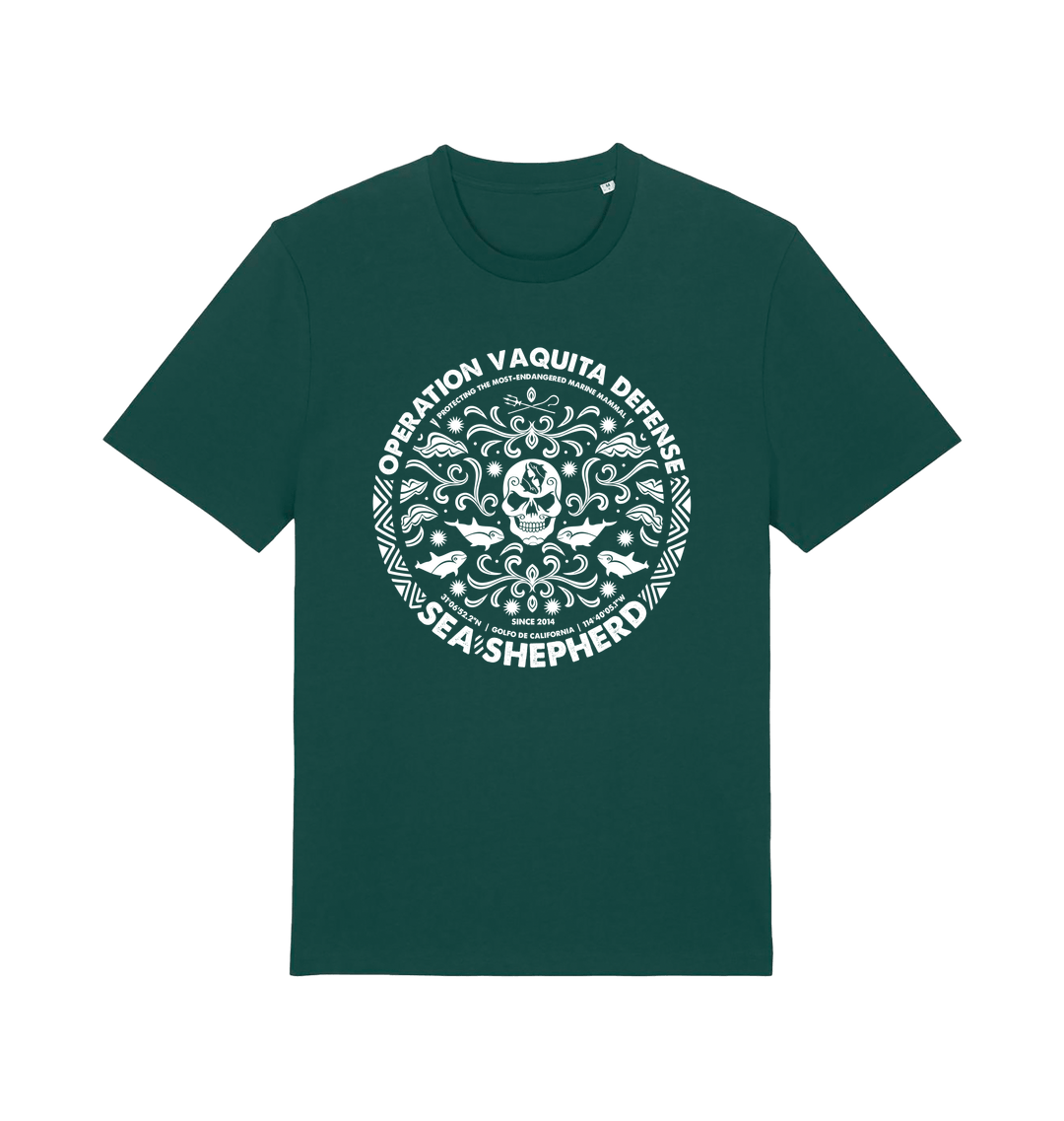 Glazed Green Printed T-shirt Front