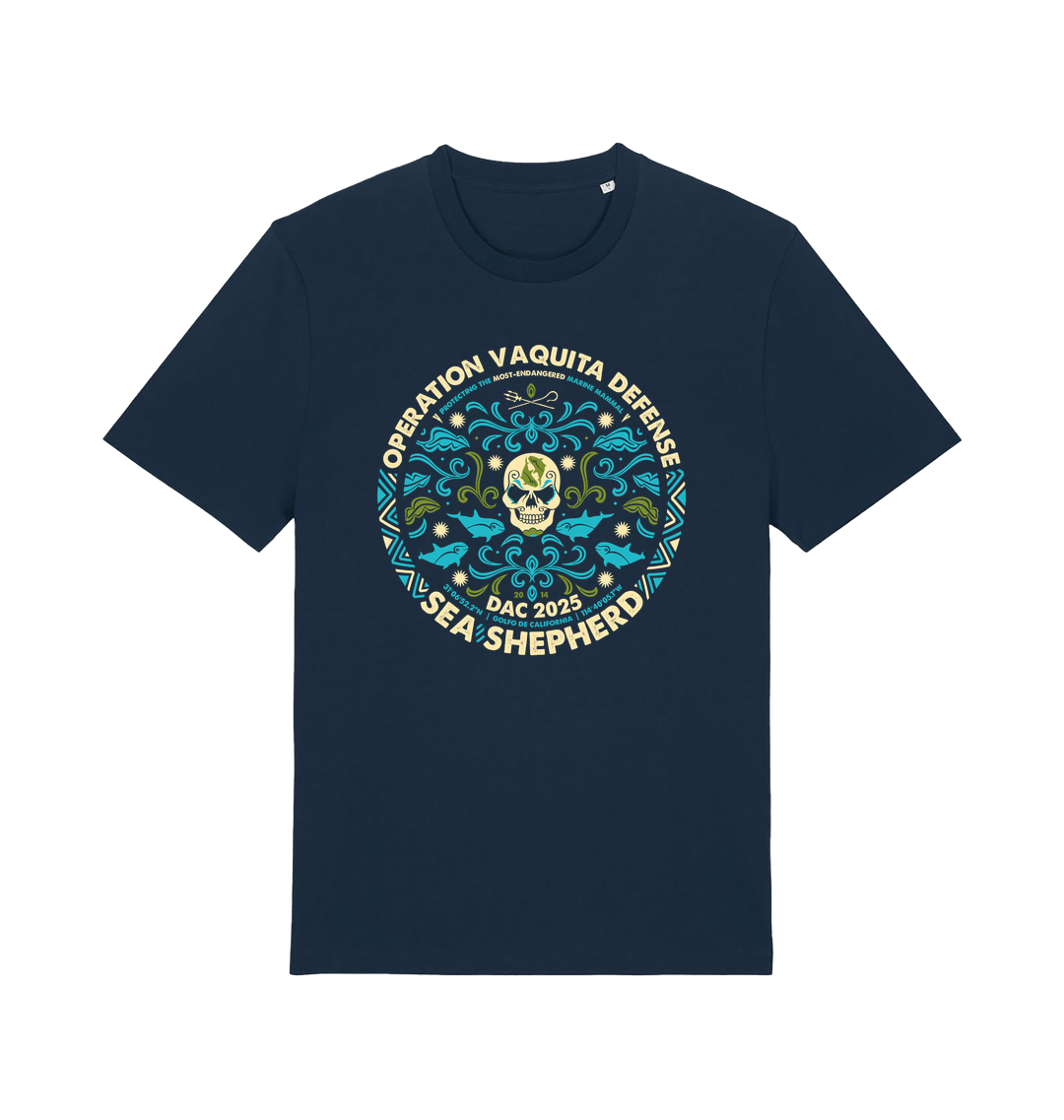 French Navy Printed T-shirt Front