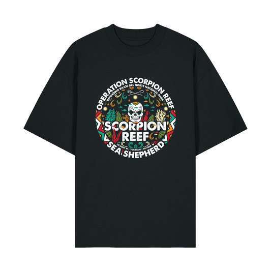 Black Printed T-shirt Front