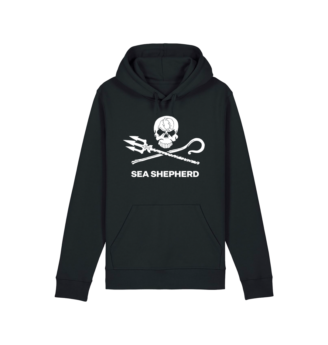 Black Printed Hoody