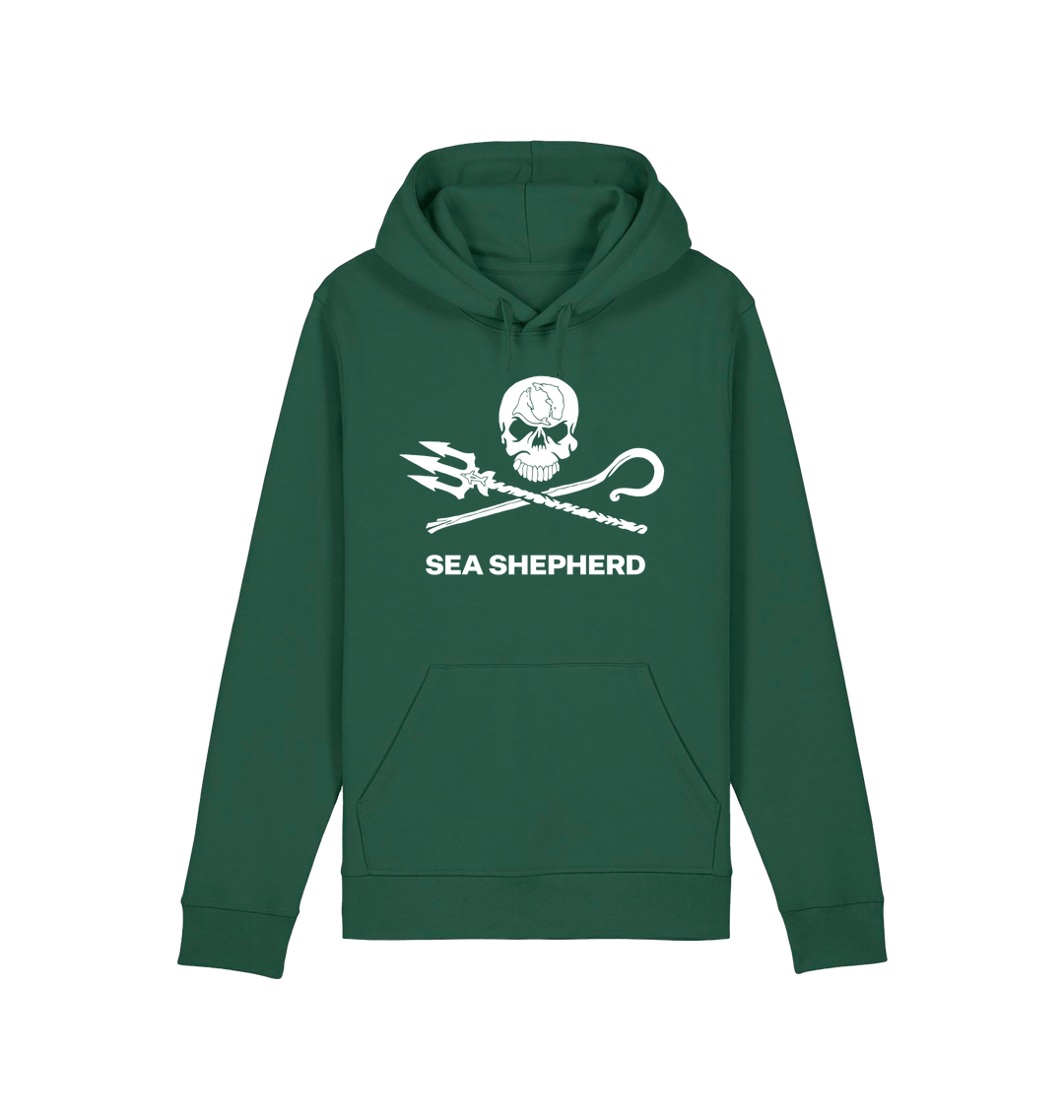 Bottle Green Printed Hoody