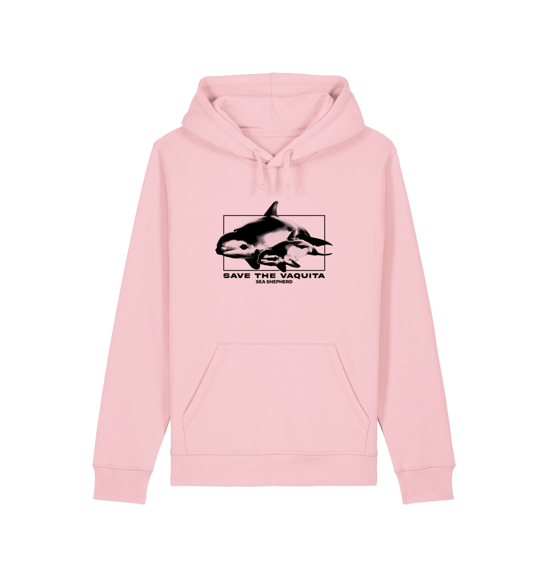 Cotton Pink Printed Hoody Front