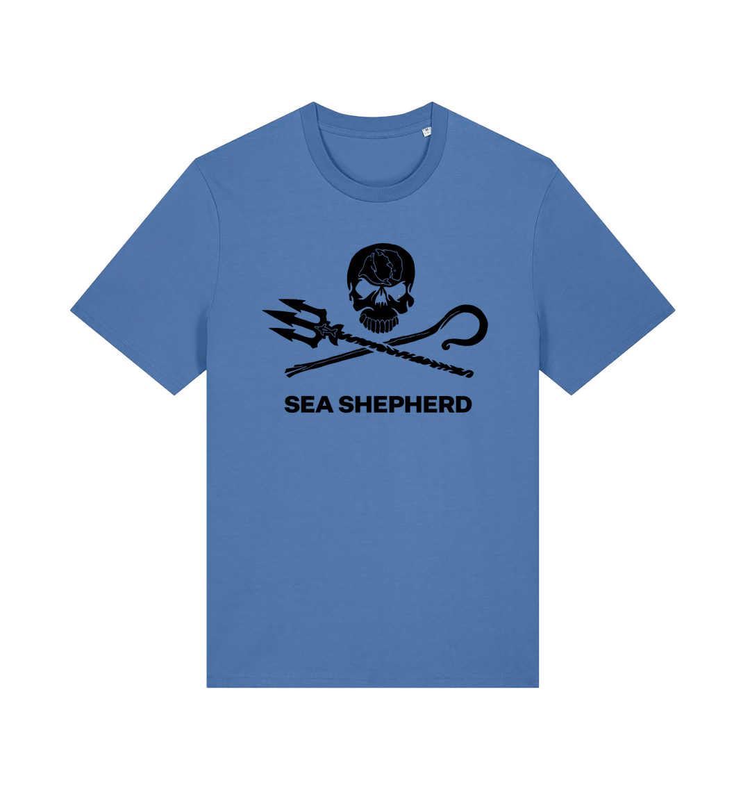 Bright Blue Printed T-shirt Front