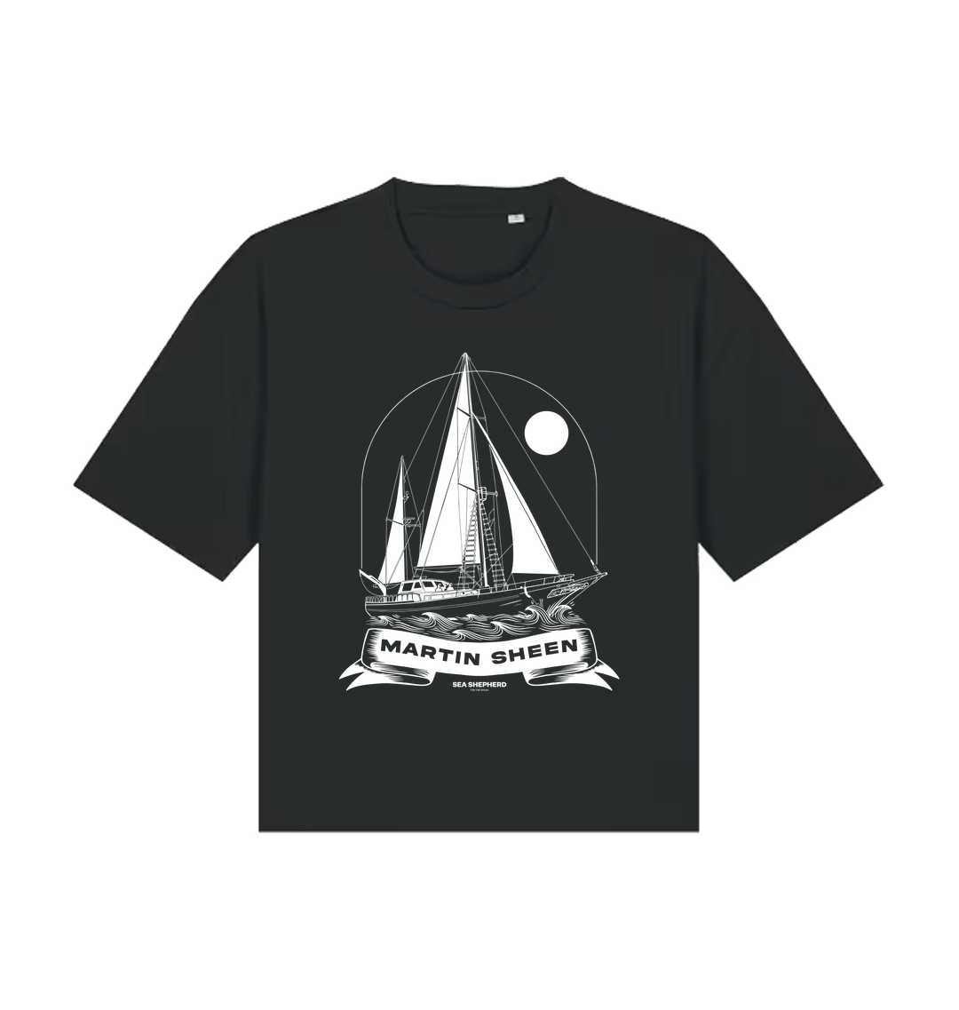 Black Printed T-shirt Front