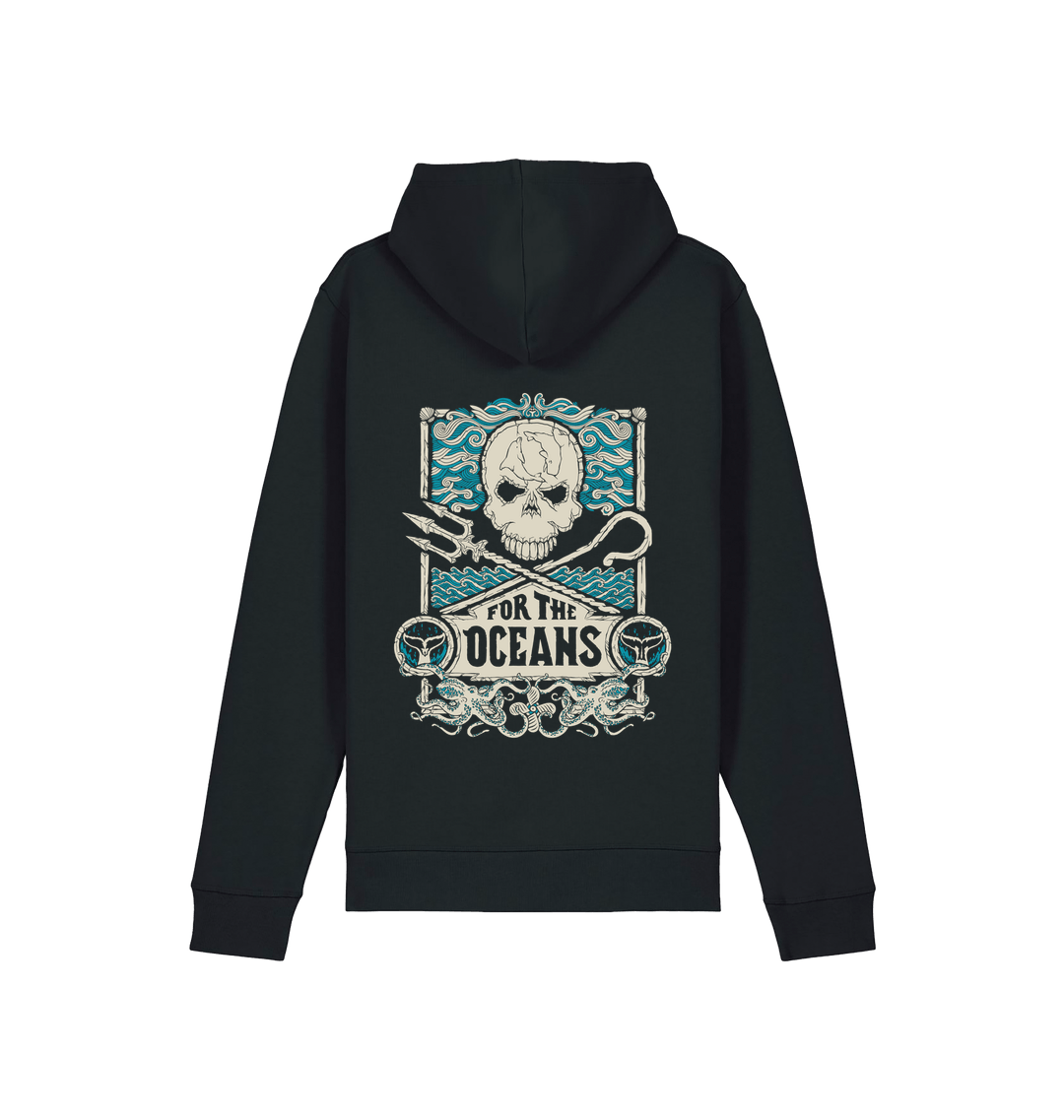 Black Printed Hoody