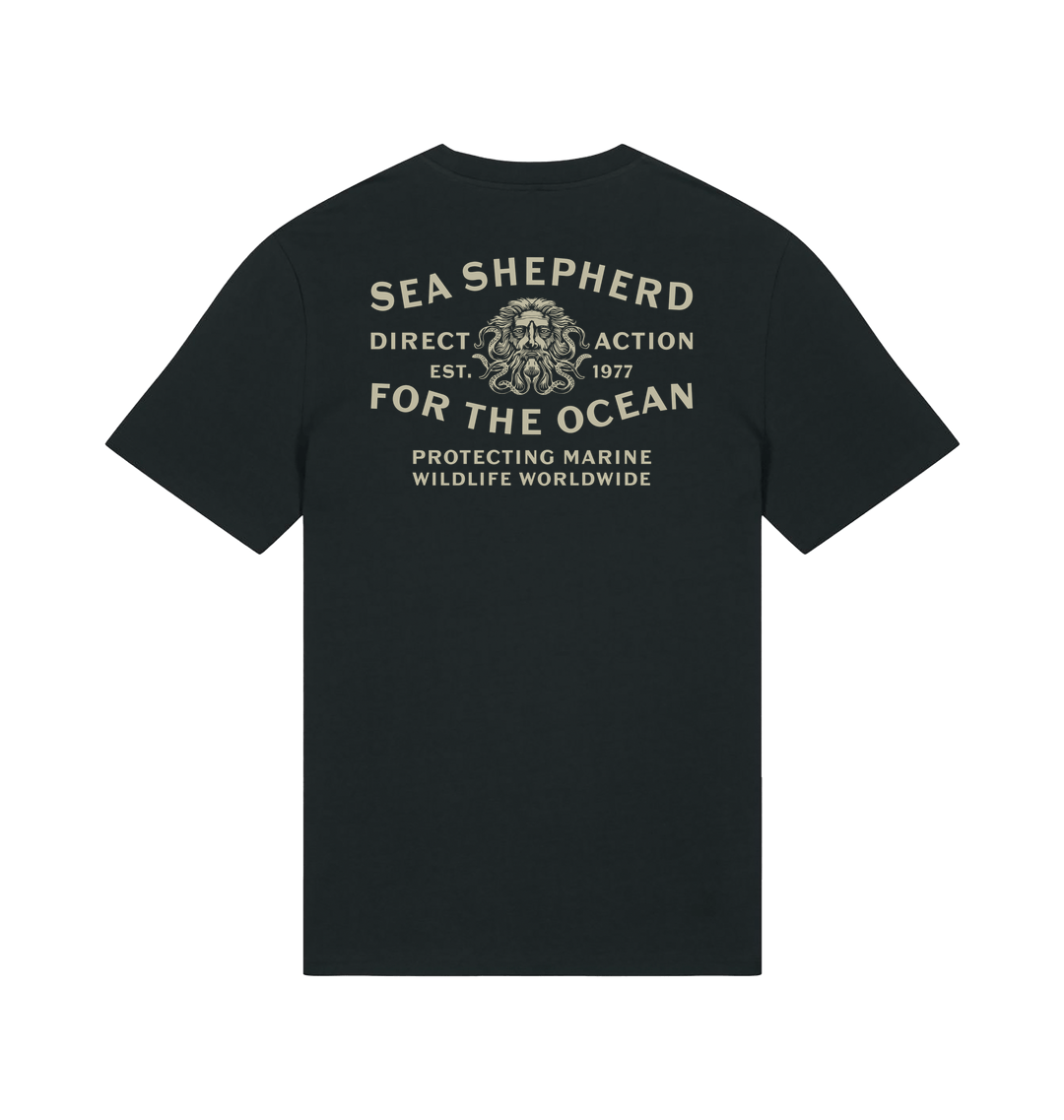 Black Printed T-shirt Back