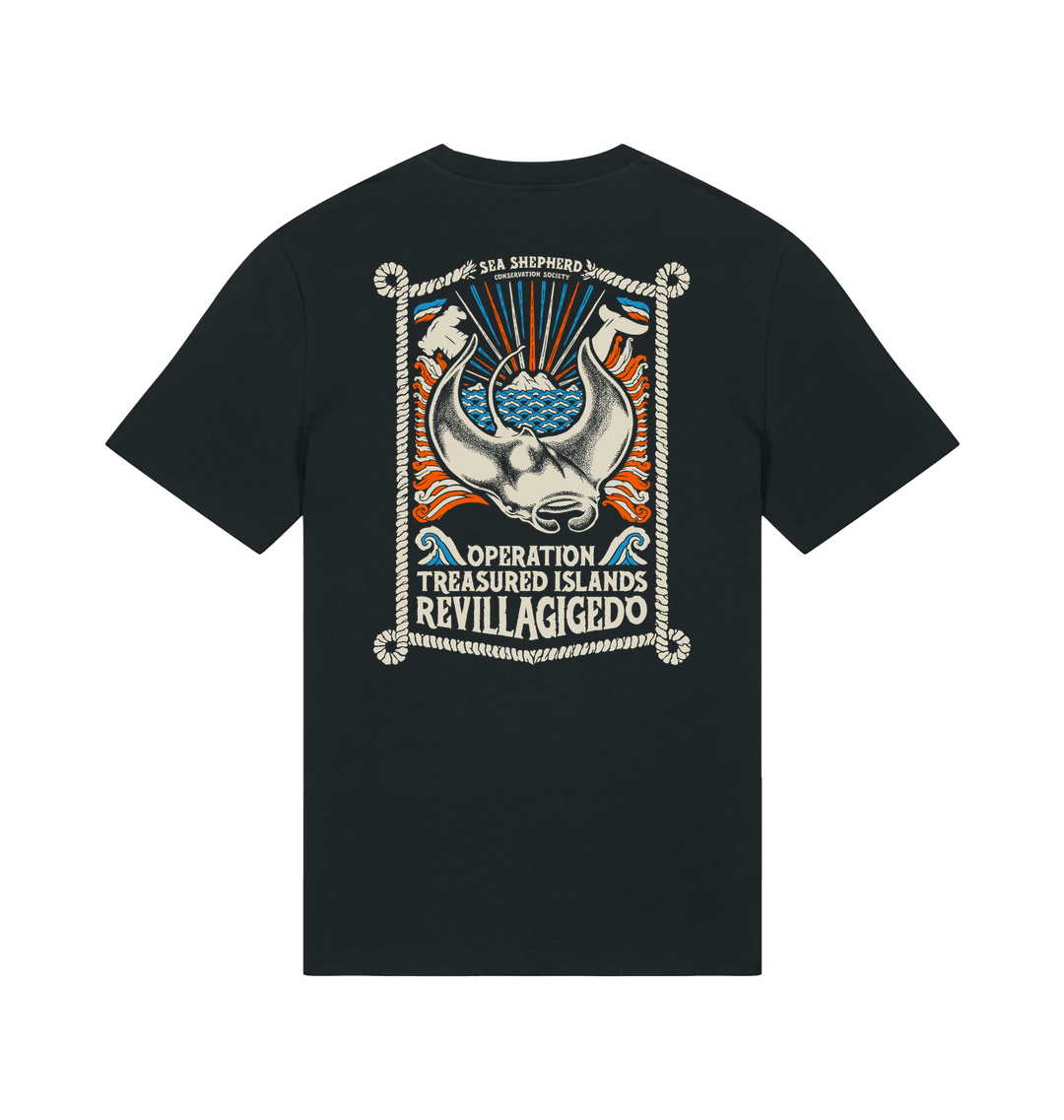 Black Printed T-shirt Back