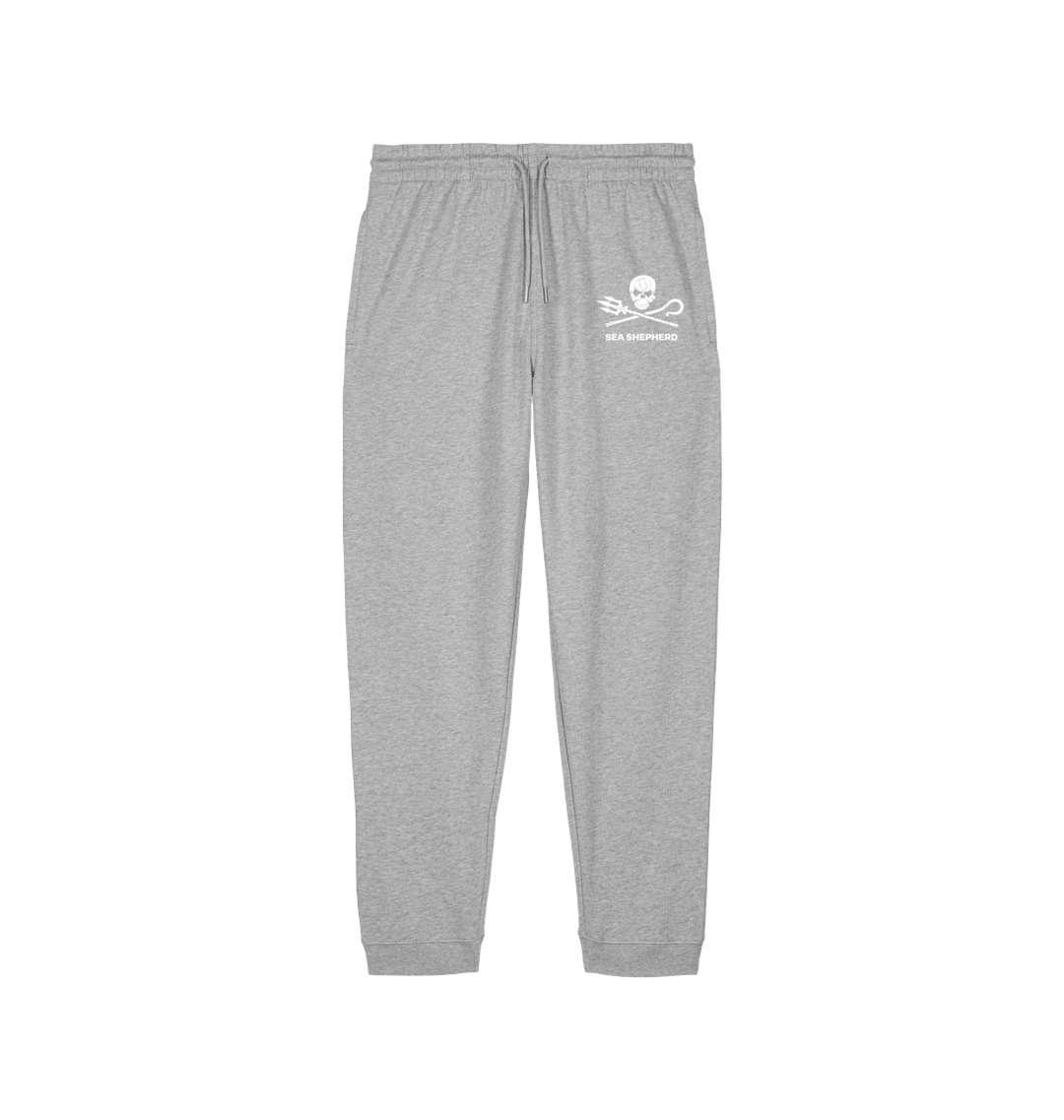 Heather Grey Printed Mens Joggers Front