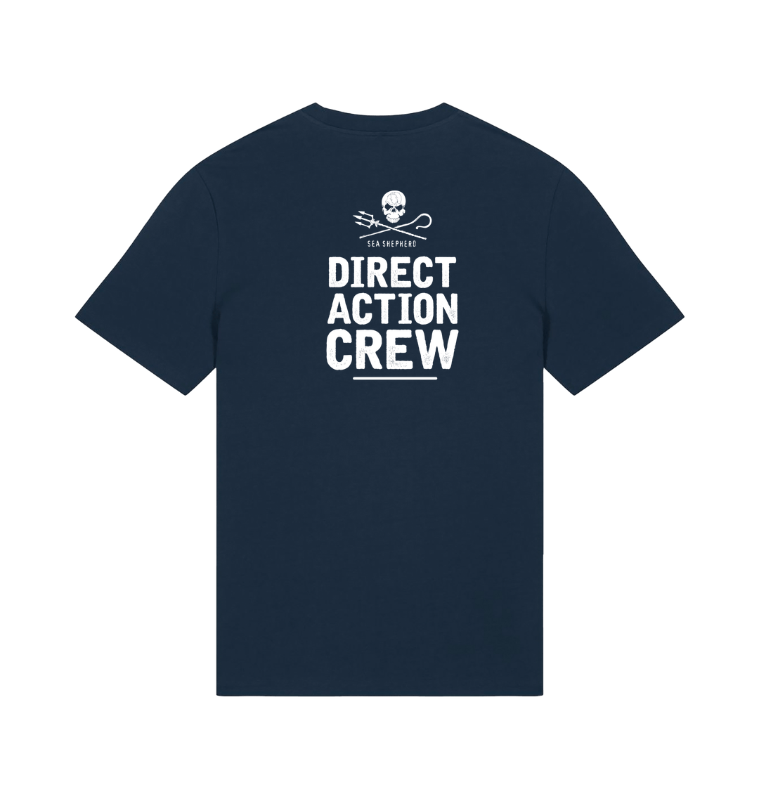 French Navy Printed T-shirt Back