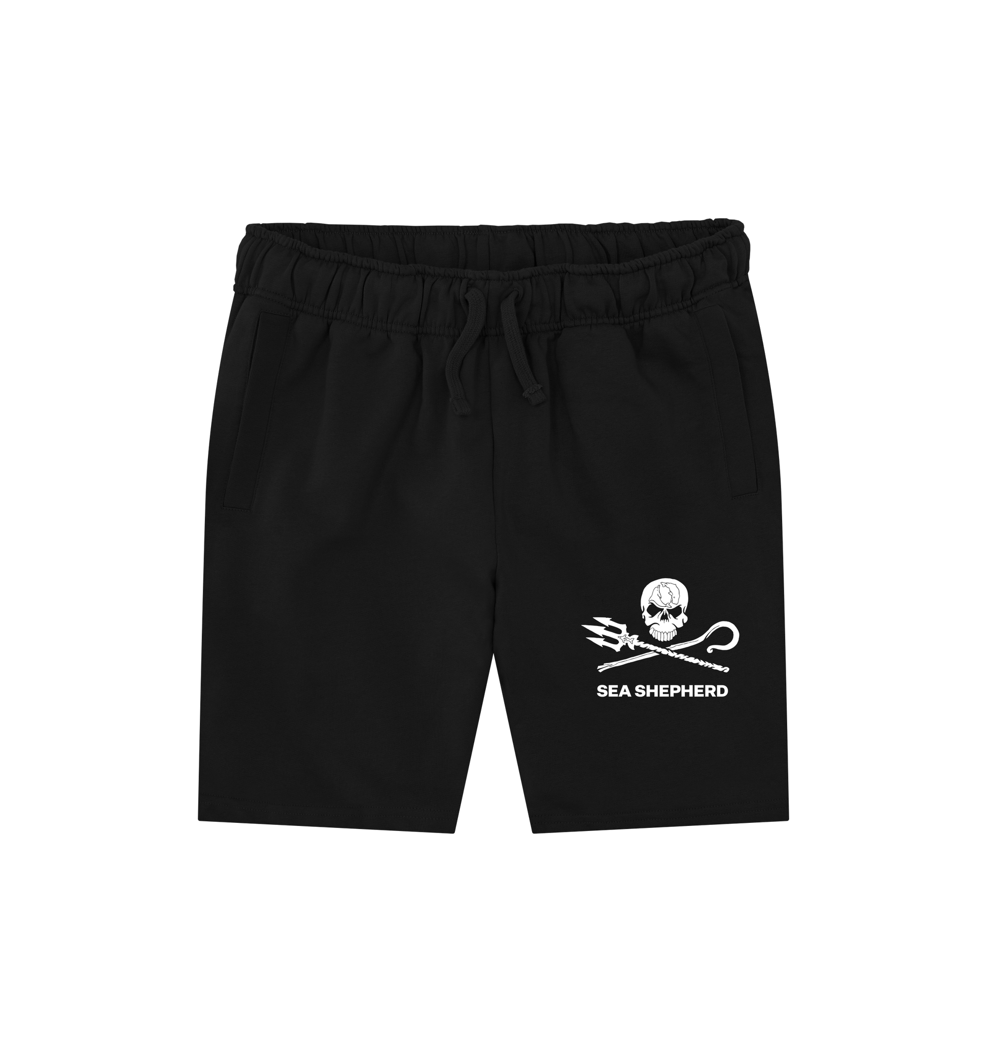 Black Printed Mens Shorts