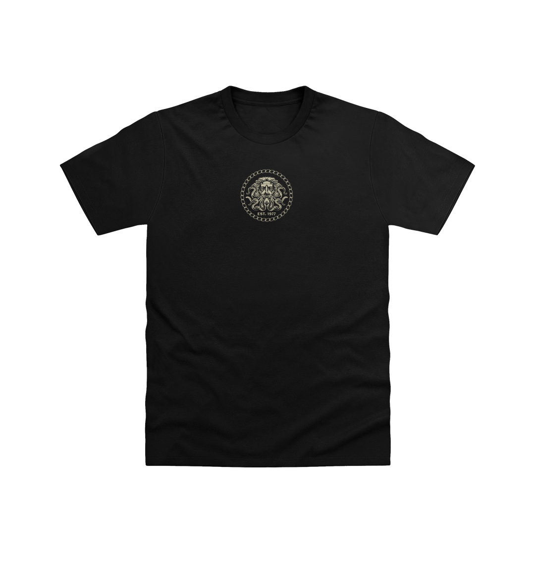 Black Printed T-shirt Front