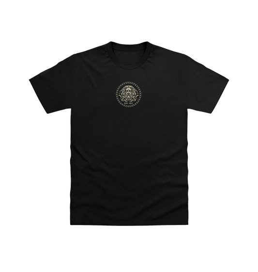 Black Printed T-shirt Front