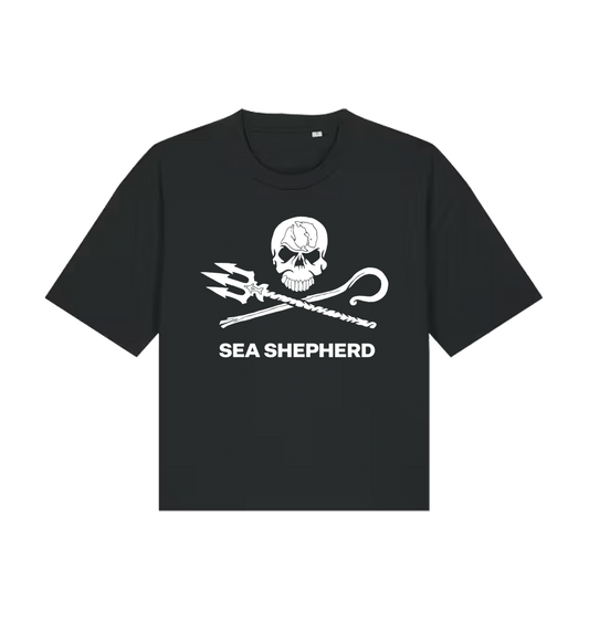 Black Printed T-shirt Front