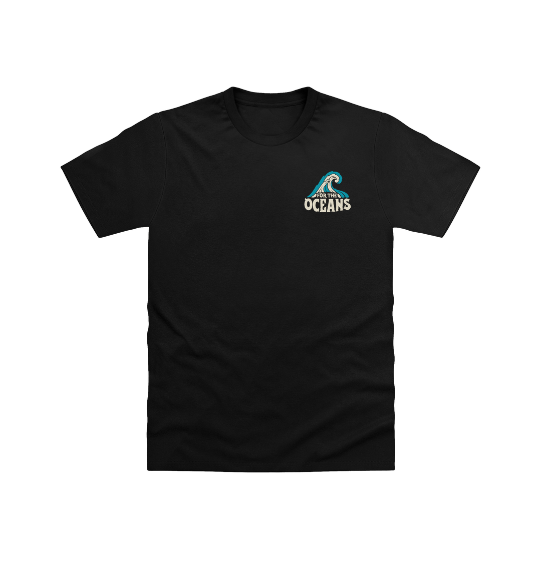 Black Printed T-shirt Front