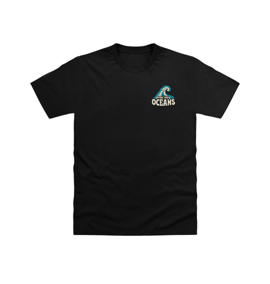 Black Printed T-shirt Front