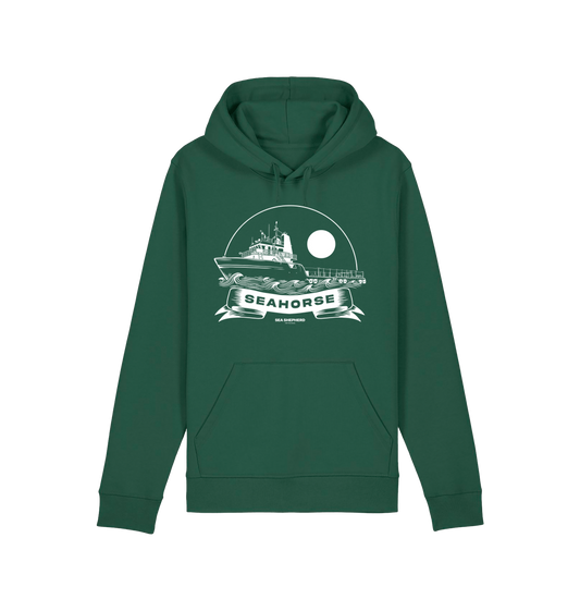 Bottle Green Printed Hoody
