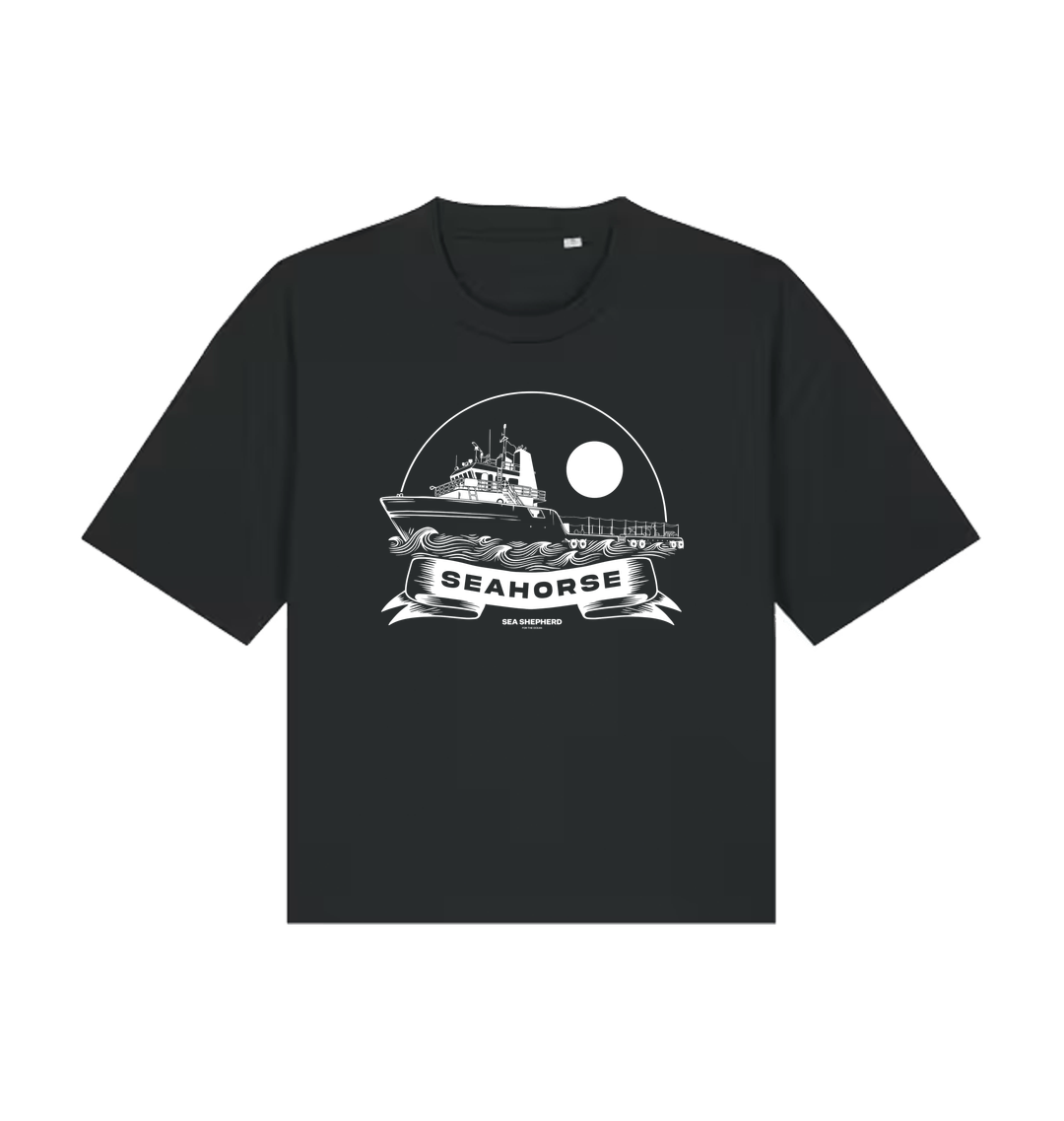 Black Printed T-shirt Front
