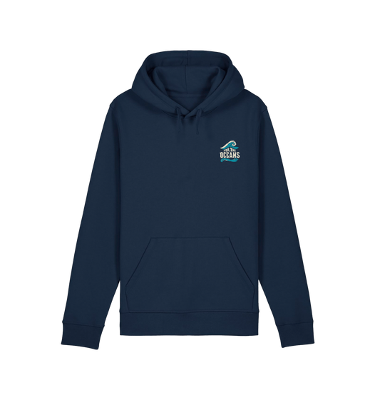 French Navy Printed Hoody