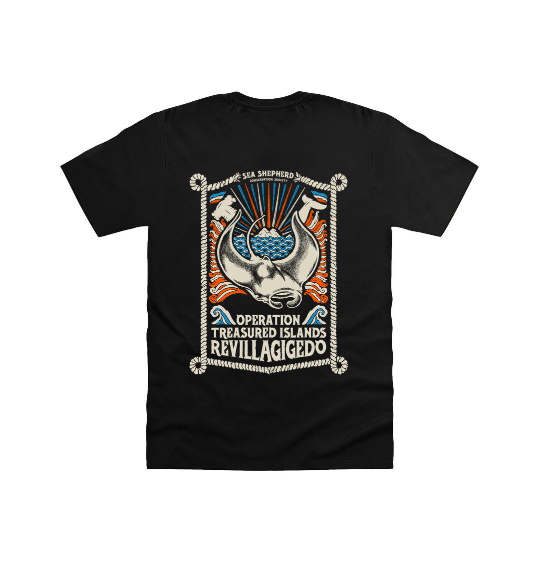 Black Printed T-shirt Back
