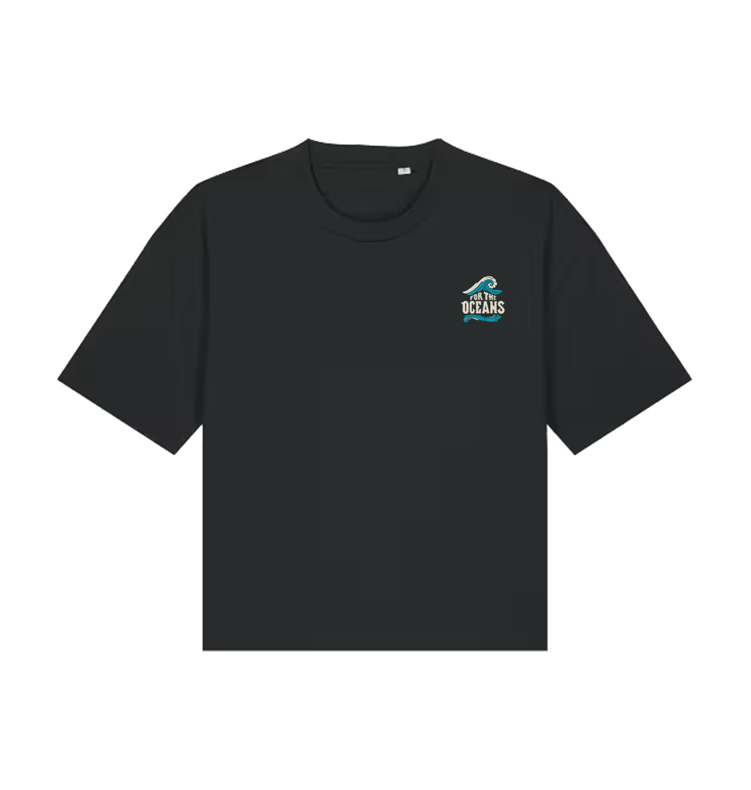 Black Printed T-shirt Front