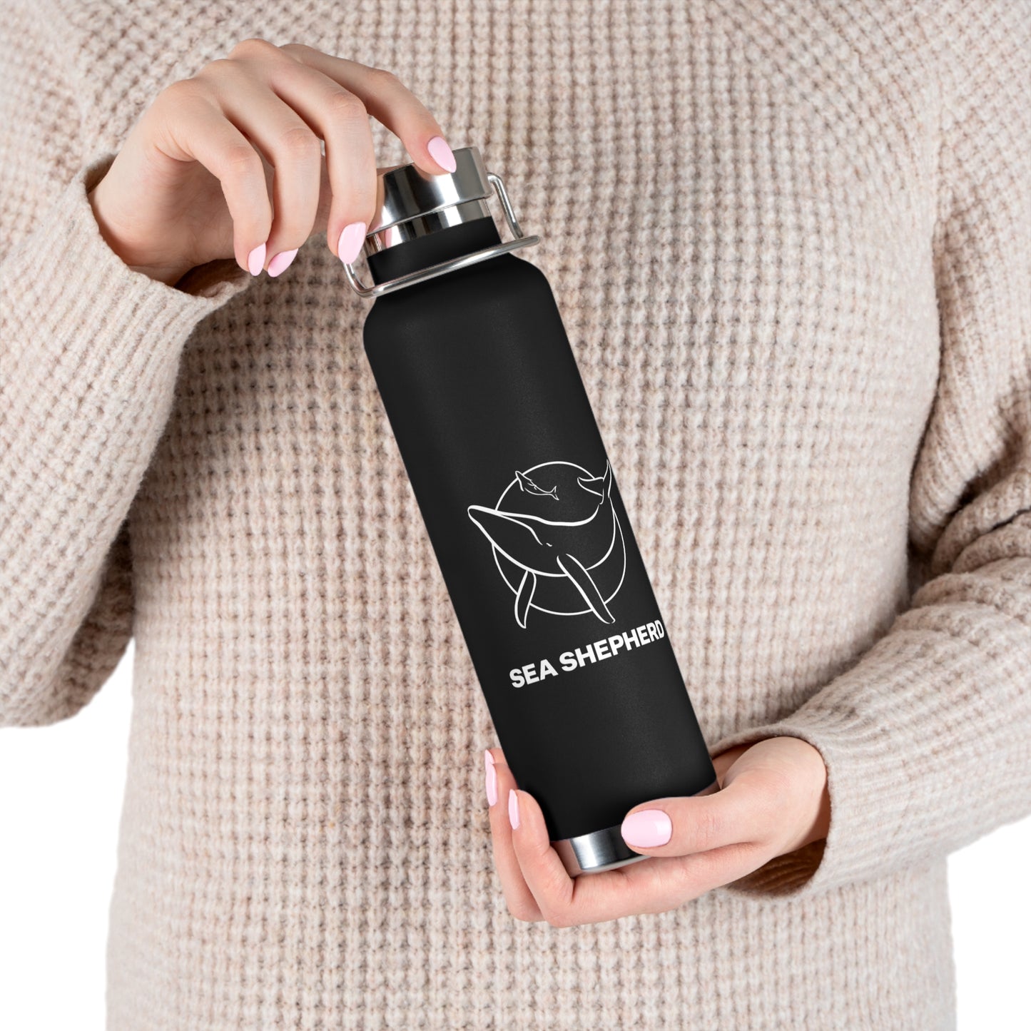 Whale Logo Sea Shepherd Waterbottle