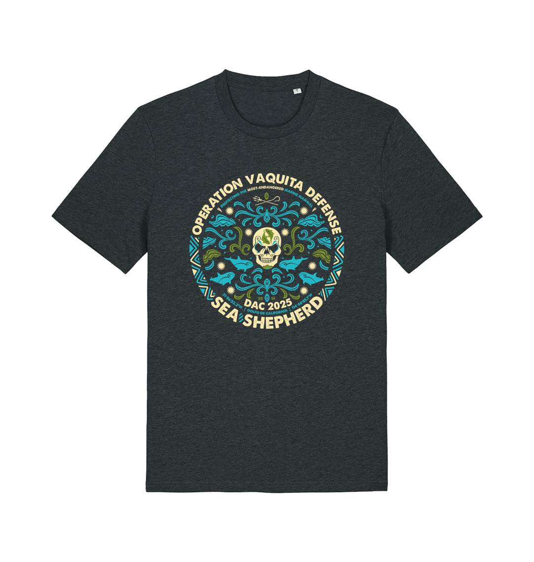 Dark Heather Grey Printed T-shirt Front