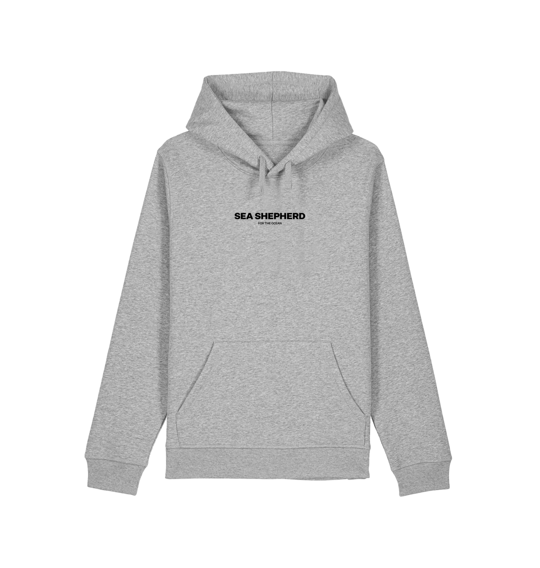 Heather Grey Printed Hoody Front