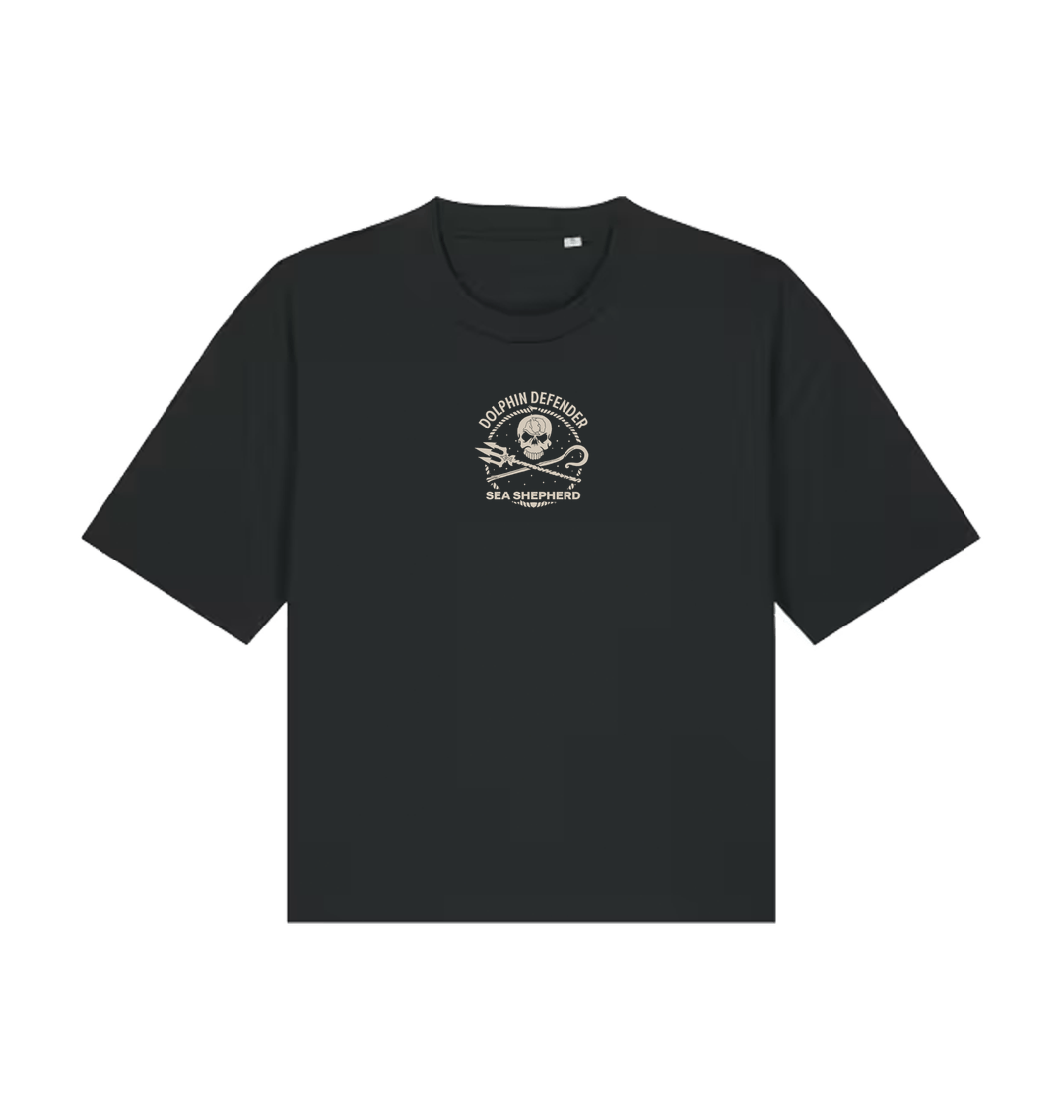 Black Printed T-shirt Front