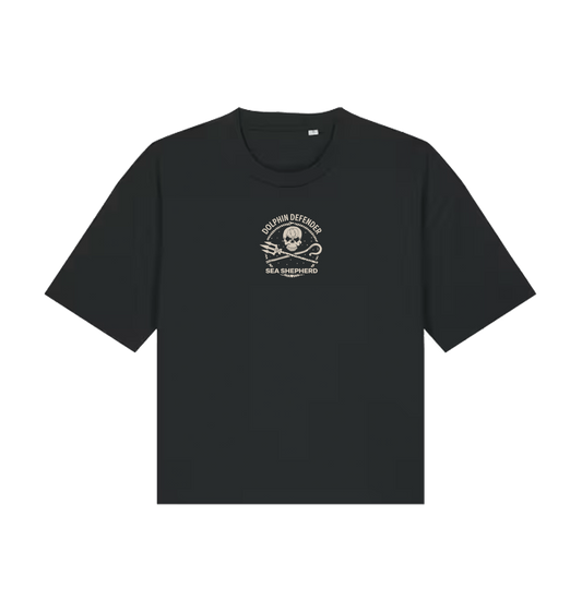 Black Printed T-shirt Front