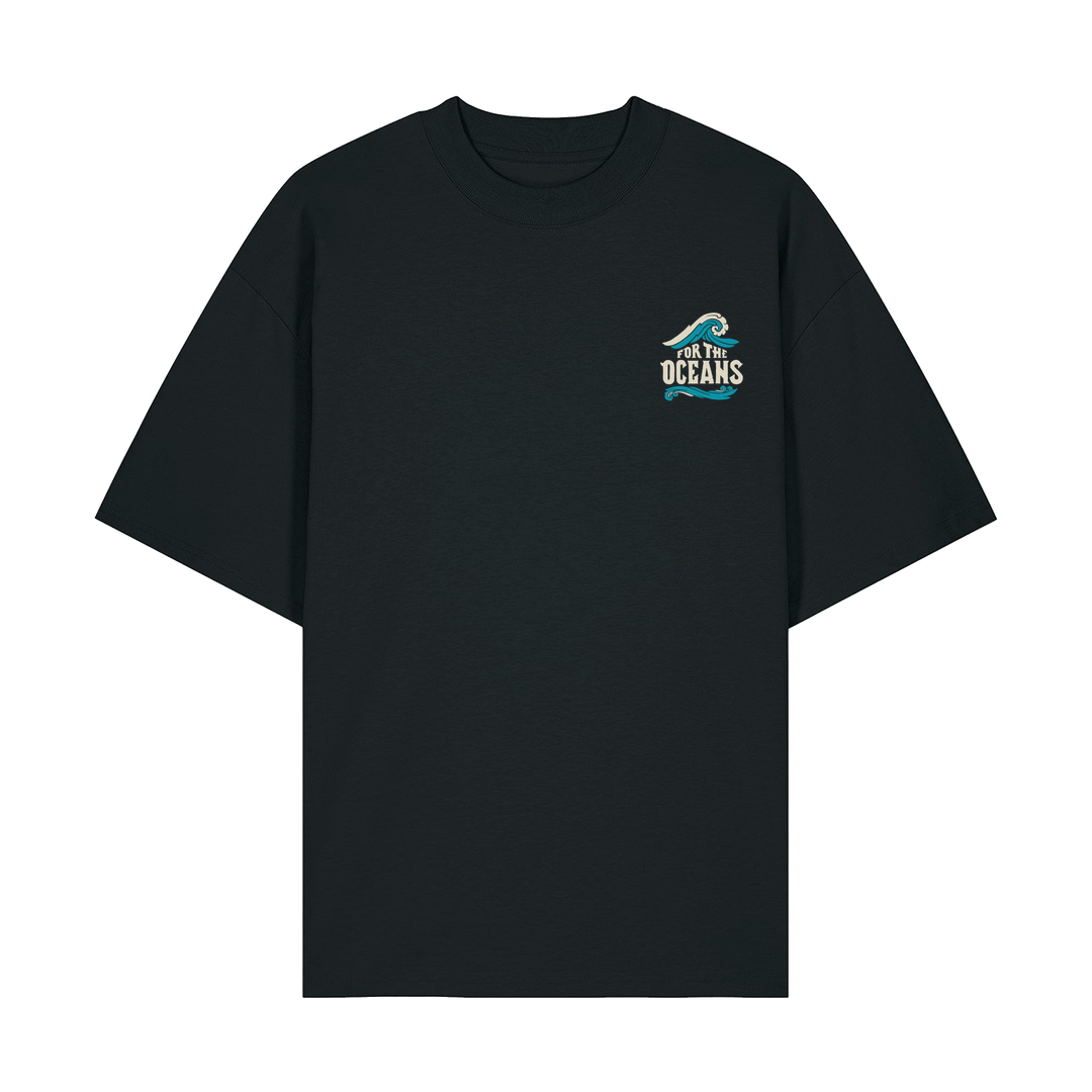 Black Printed T-shirt Front