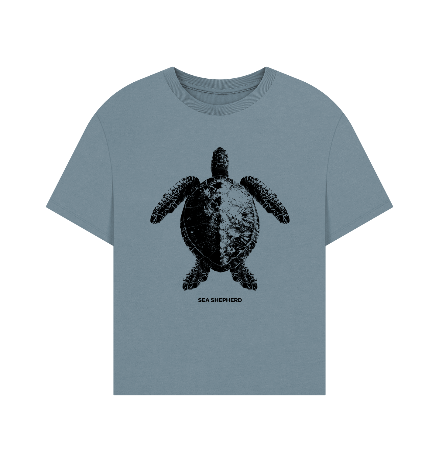 Stone Blue Printed T-shirt