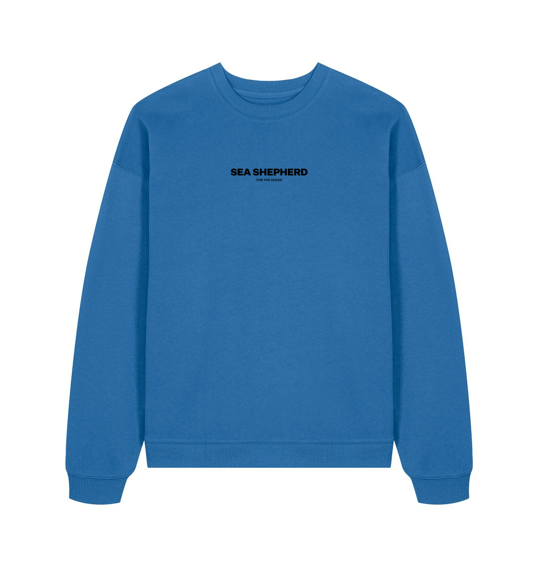 Mindful Blue Printed Sweater Front