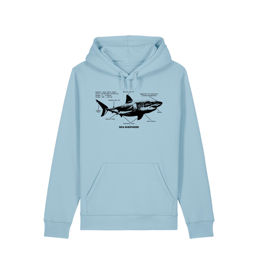 Sky Blue Printed Hoody