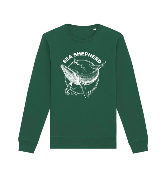 Bottle Green Printed Sweater Front