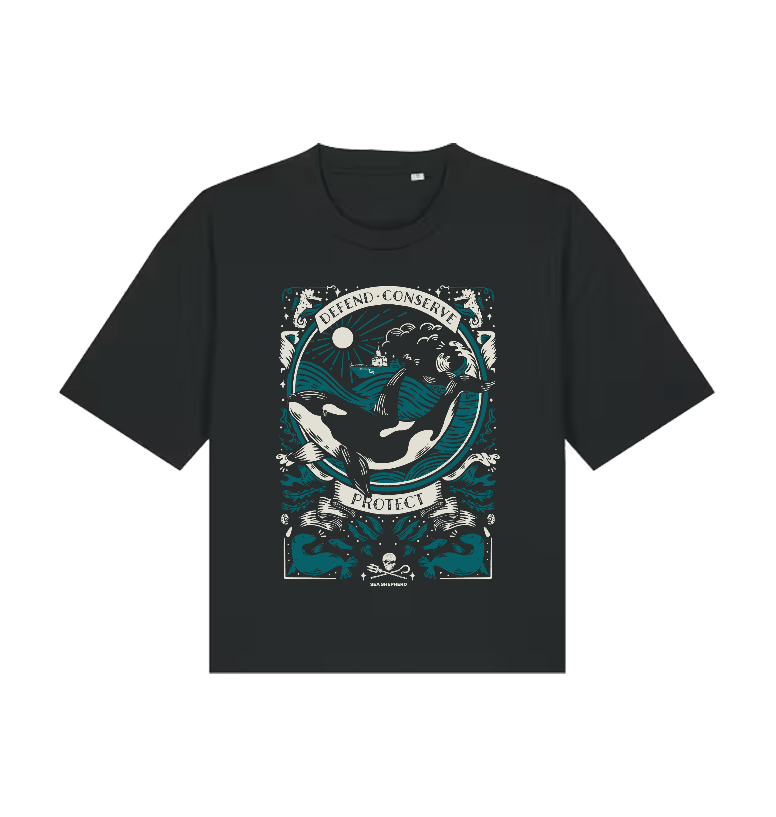 Orca Conservation T-shirt | Ocean Protection Top | Sea Shepherd