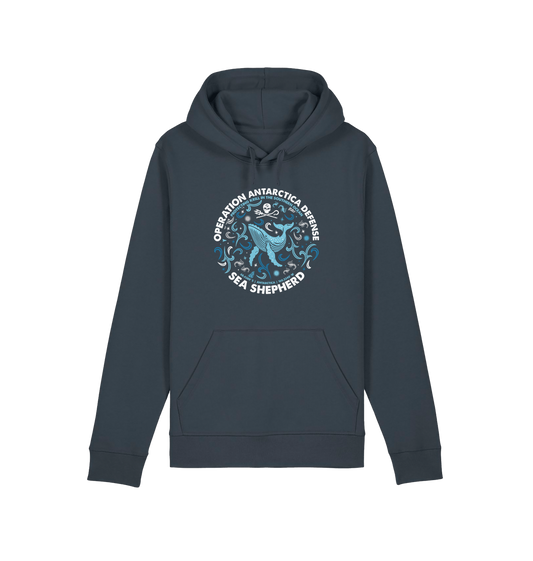 India Ink Grey Printed Hoody Front