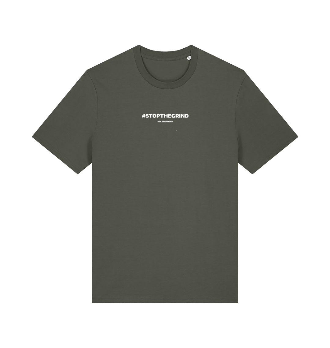 Khaki Printed T-shirt Front
