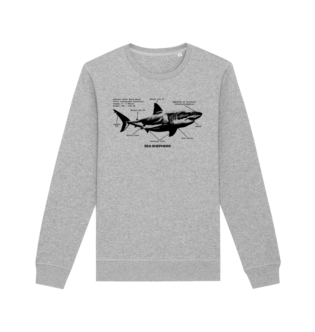 Heather Grey Printed Sweater Front