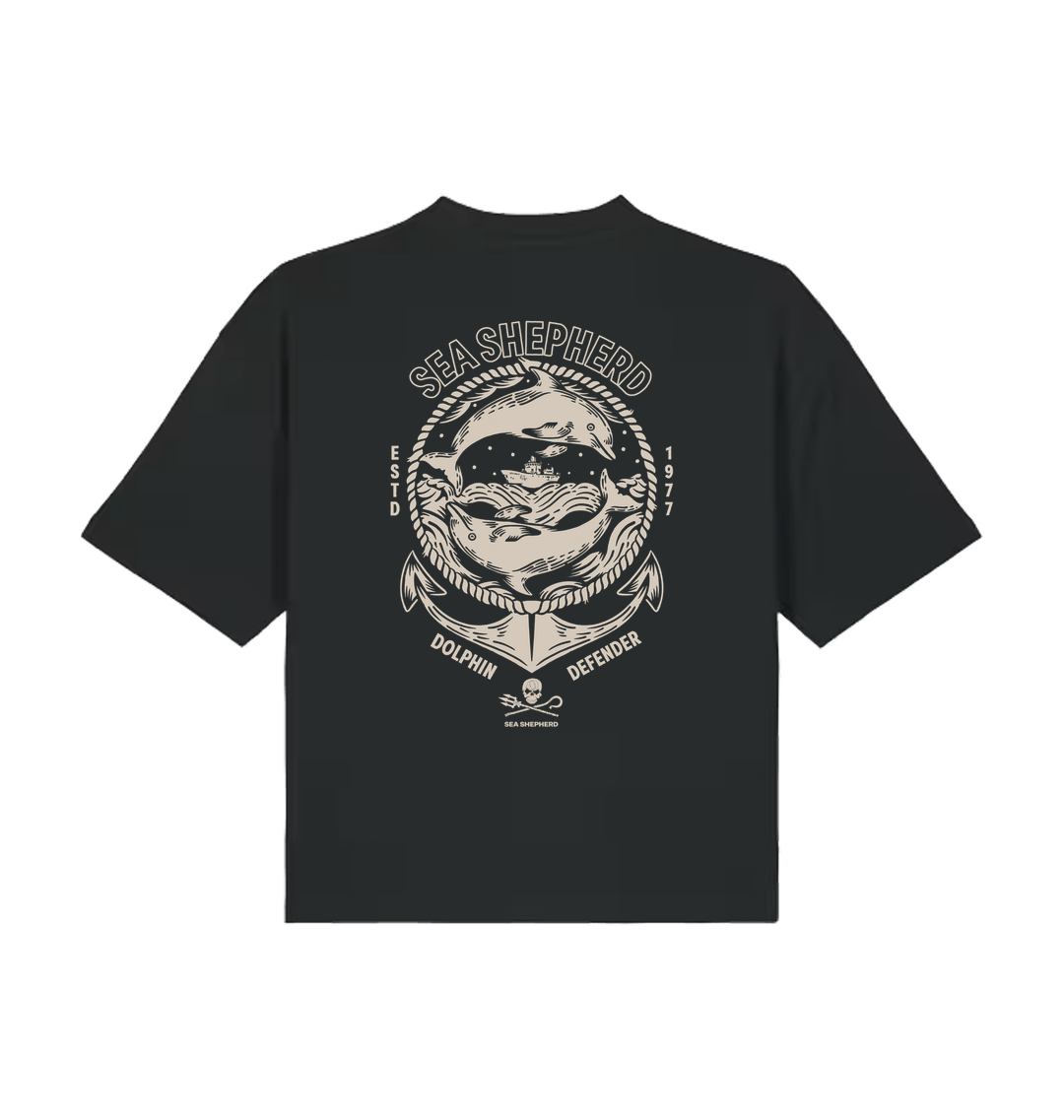 Black Printed T-shirt Back
