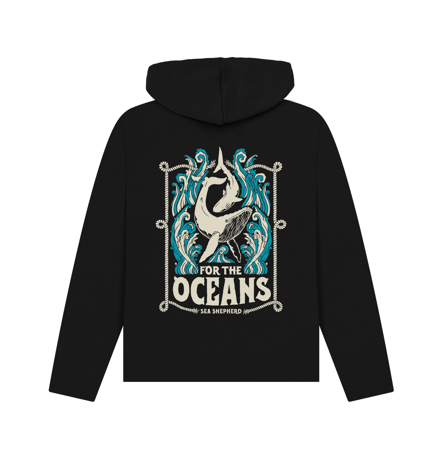 Black Printed Hoody