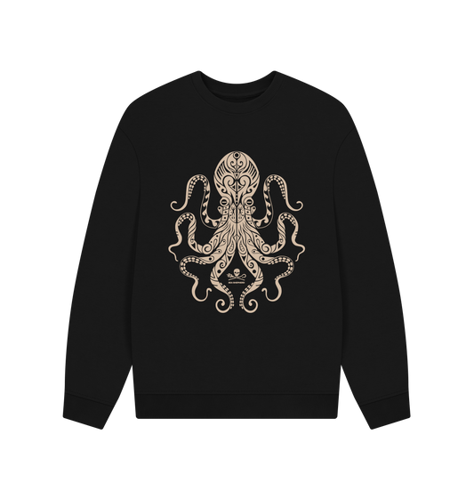 Black Printed Sweater