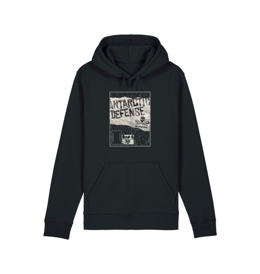 Black Printed Hoody Front