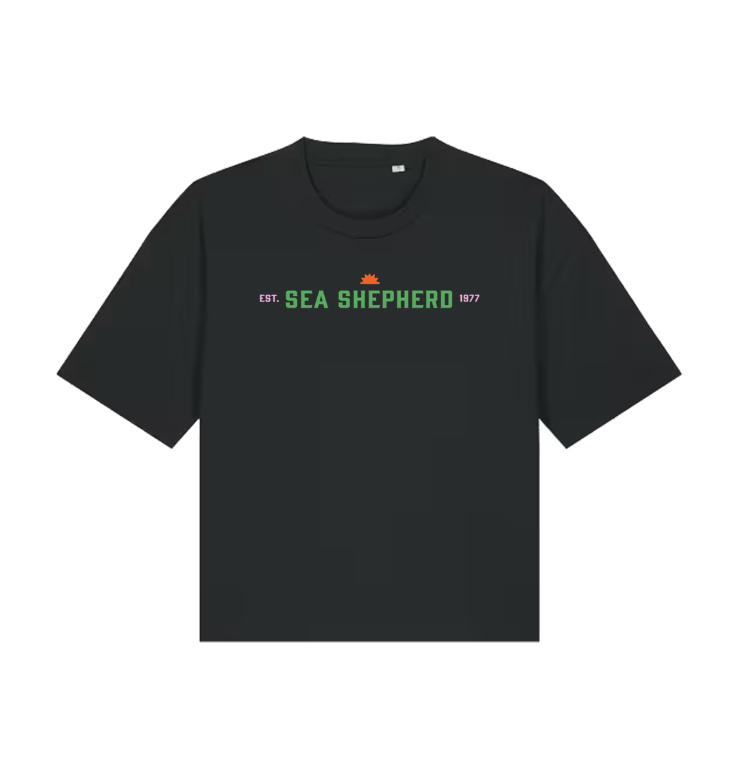 Black Printed T-shirt Front