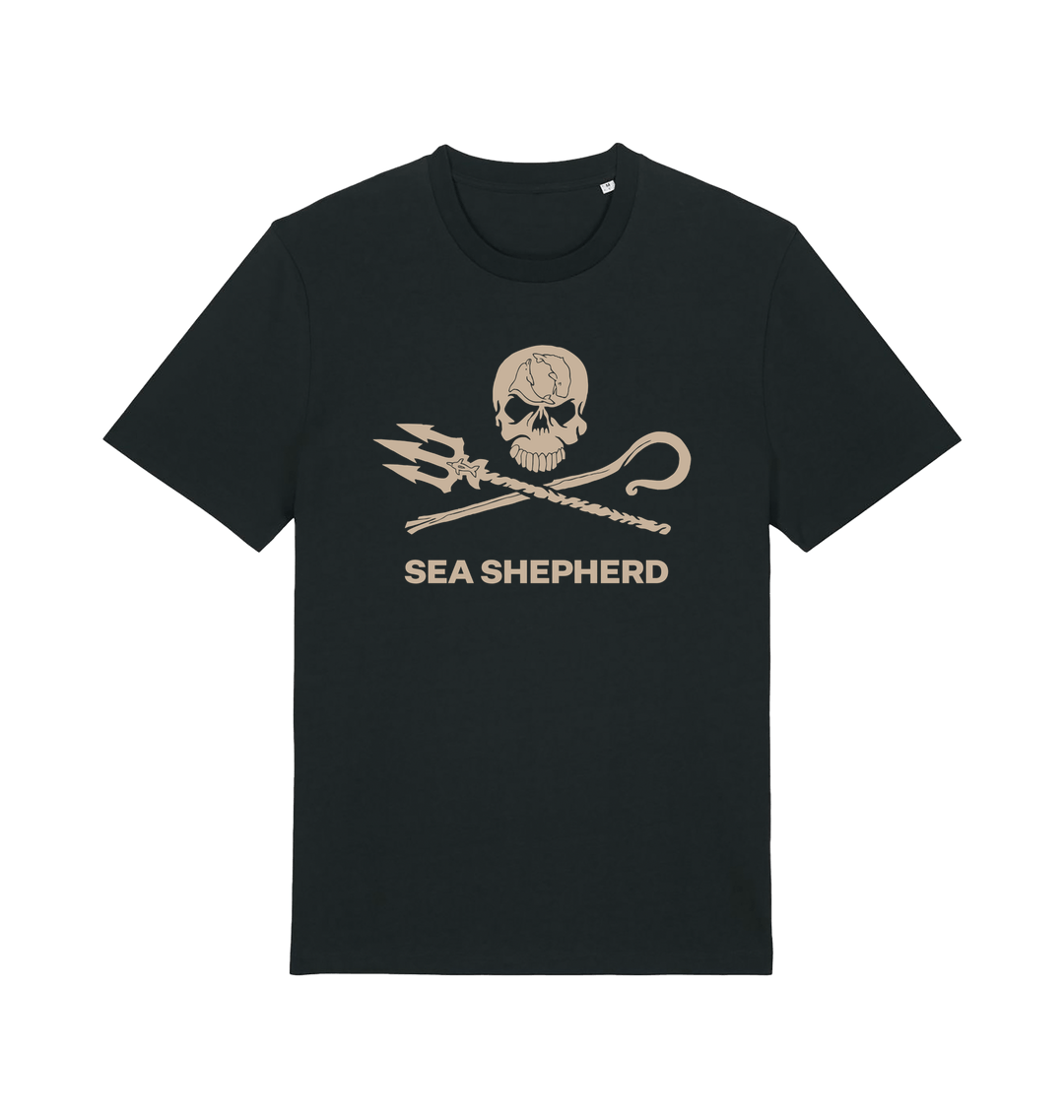 Black Printed T-shirt Front