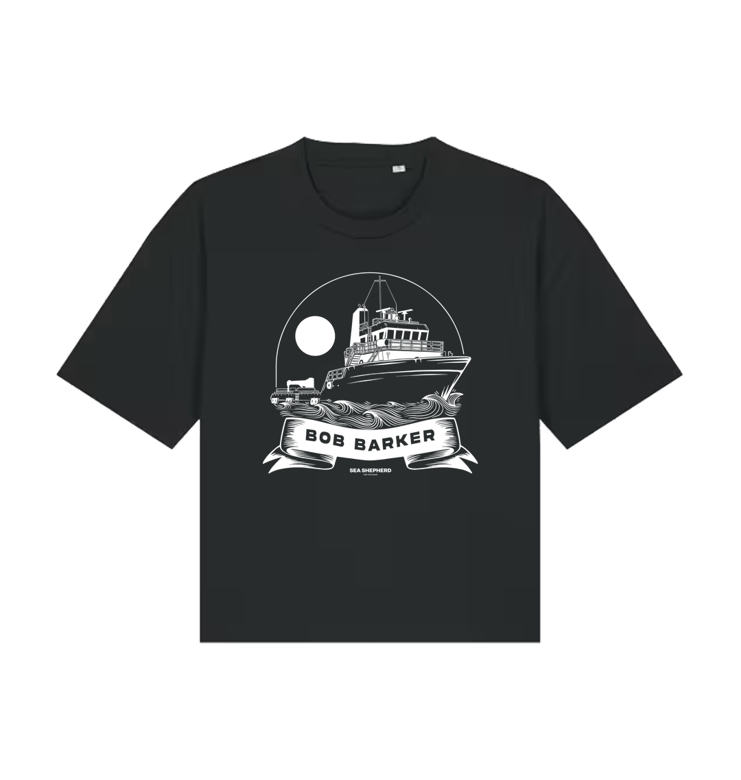 Black Printed T-shirt Front